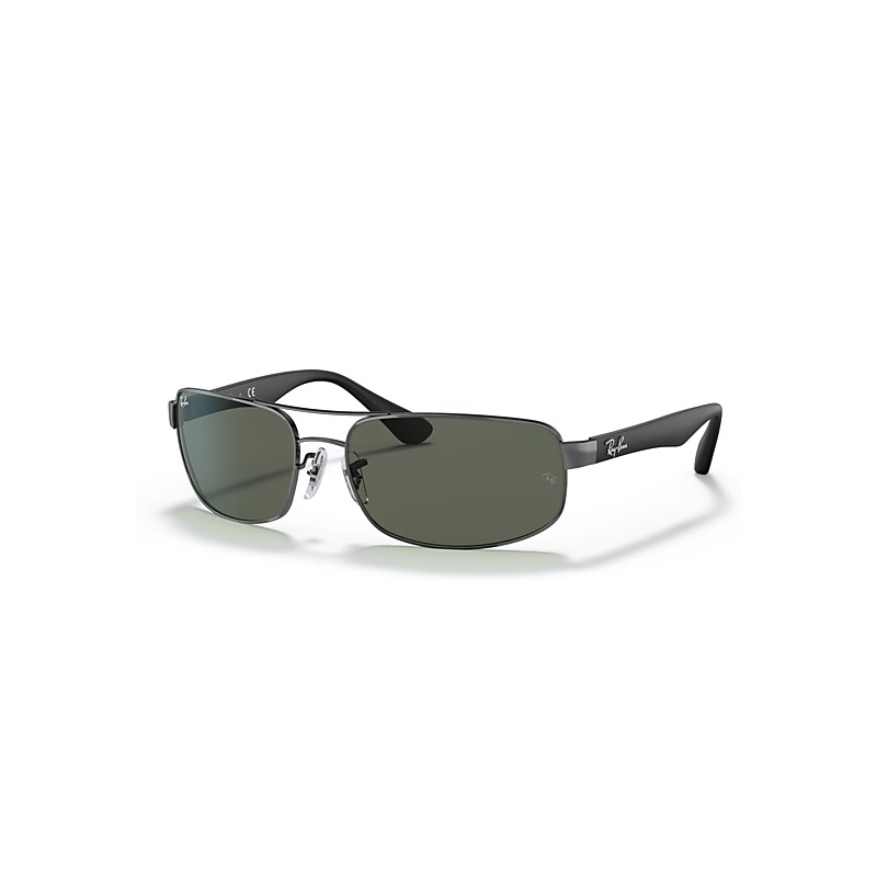 Ray-Ban Sunglasses Men's - Black Frame Green Lenses 61-17, RB3445 - Image 11