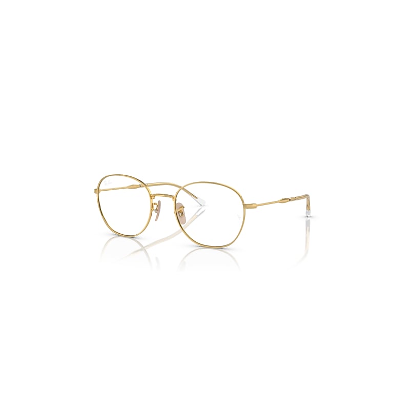 Ray-Ban Eyeglasses   Optics - Arista Gold Frame Clear Lenses Polarized 51-20, RB6509