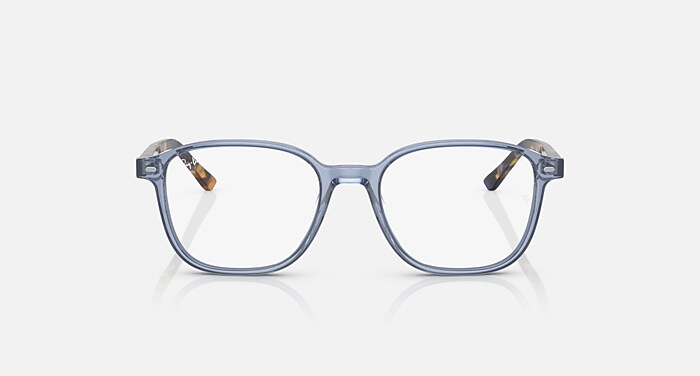 LEONARD OPTICS Eyeglasses with Transparent Blue and Clear (51-17