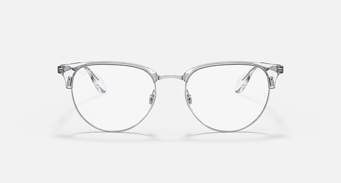 RB6396 OPTICS Polarized Eyeglasses with Silver and Clear (51-19