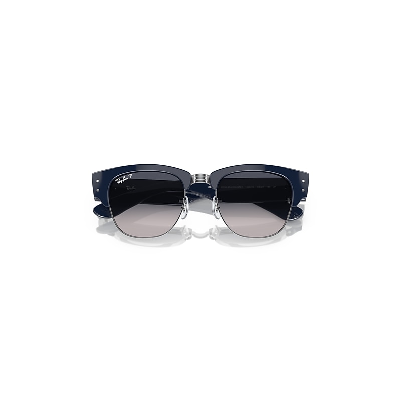 Ray-Ban Mega Clubmaster Sunglasses Blue Frame Blue Lenses Polarized 53-21