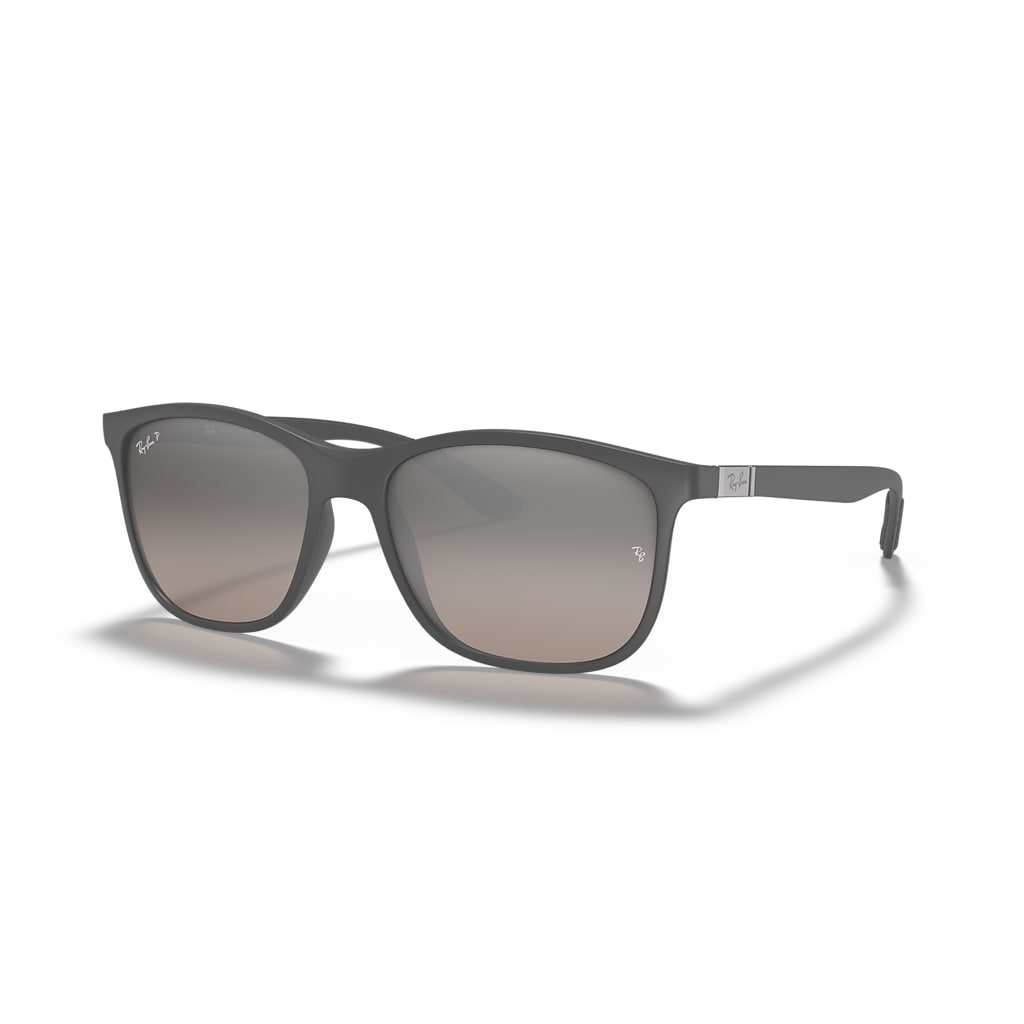 RB4330 POLARIZED+ LENSES Polarised Sunglasses in Grey and Silver