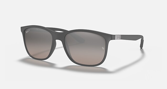 Ray-Ban RB4330 ブラック サングラス　偏光 RB4330 POLARIZED+ LENSES Sunglasses in Grey and Silver Polarized+