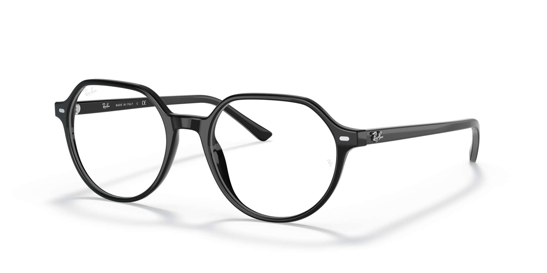 メガネブルガリア THALIA OPTICS Polarized Eyeglasses with Black and Clear (51-18
