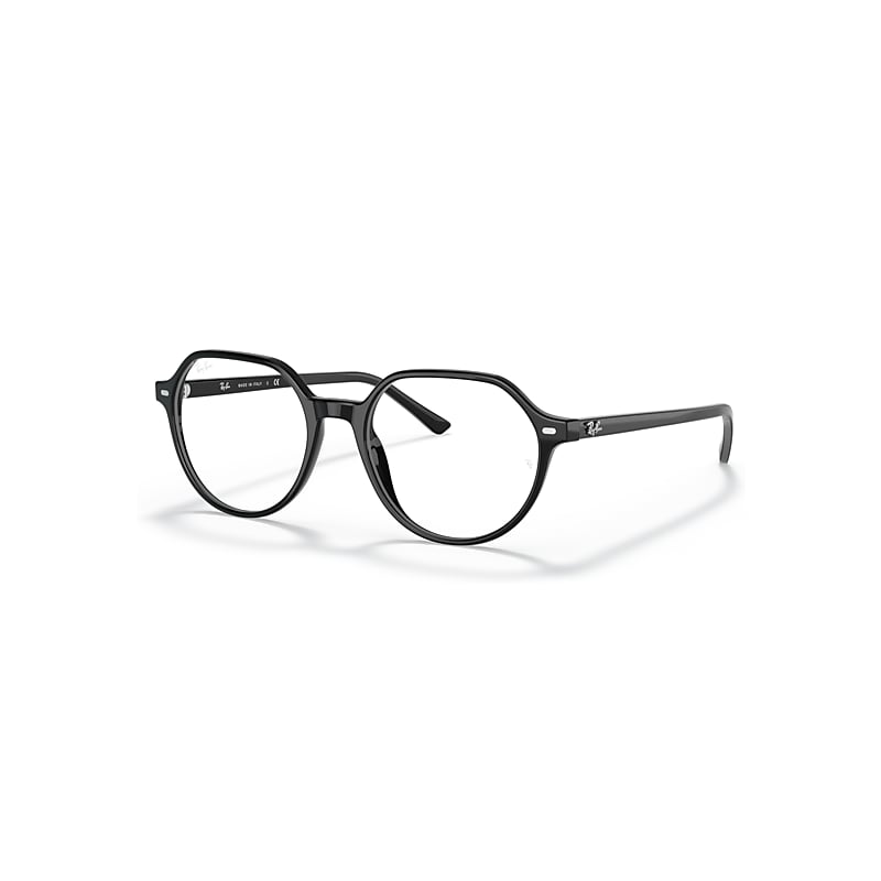 Ray-Ban Eyeglasses Unisex Thalia Optics - Shiny Black Frame Clear Lenses Polarized 51-18