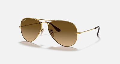 AVIATOR GRADIENT Sunglasses in Silver and Light Blue Gradient (62