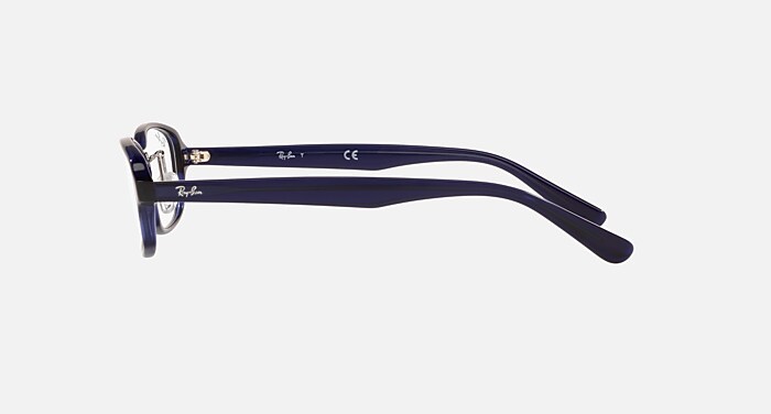RB5385 OPTICS メガネ ダーク透明ブルー と クリア (55-16) - RB5385D