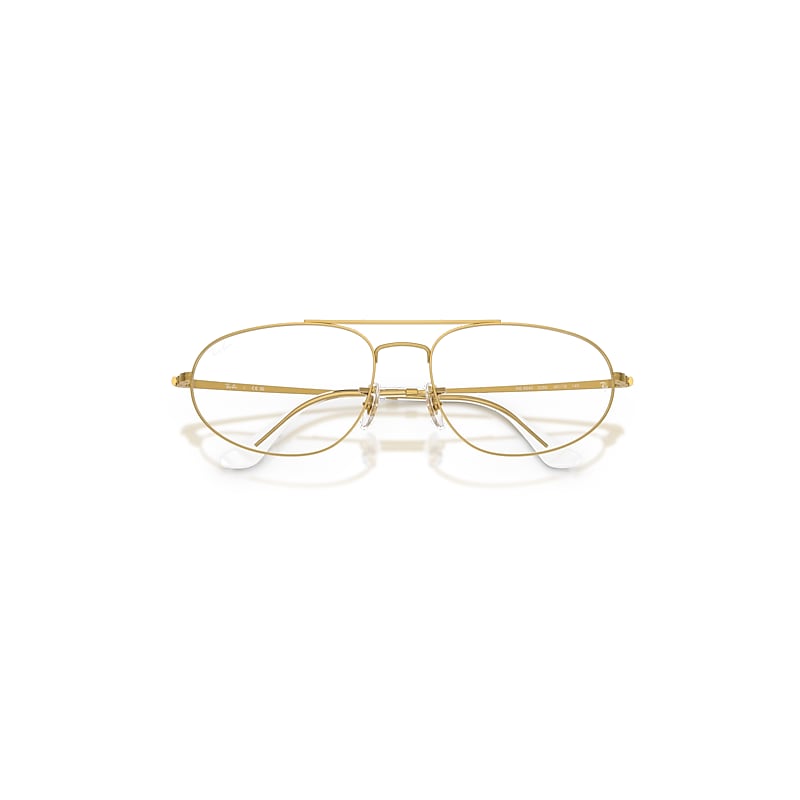Ray-Ban Explorer Iv Optics Eyeglasses Legend Gold Frame Clear Lenses Polarized 57-18