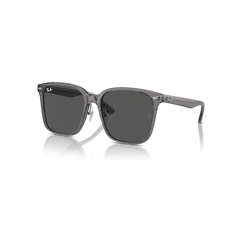 Ray - Ban Unisex Grey Rb2206d 139987 Sunglasses Acetate Squared Normal - Image 4