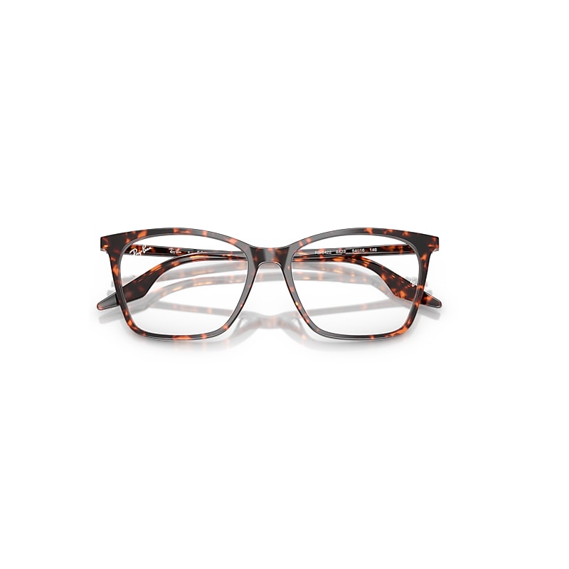Ray-Ban Rb5422 Optics Optical Havana Red Turtle Frame Clear Lenses Polarized 52-16