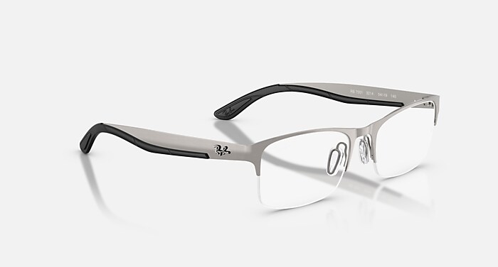 RB7551 OPTICS メガネ ガンメタル と クリア (56-19) - RB7551