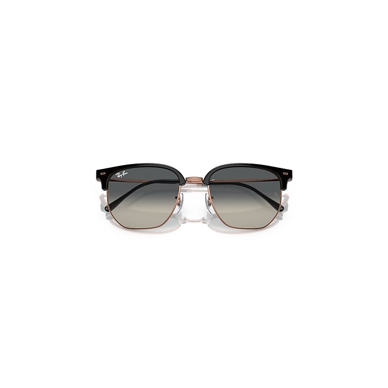 Ray-Ban New Clubmaster Sunglasses Rose Gold Frame Grey Lenses 51-20