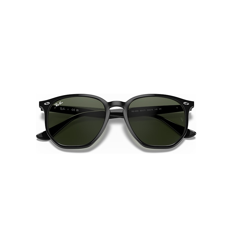 RB4306 Sunglasses in Black and Dark Green (54-19) - RB4306 | Ray