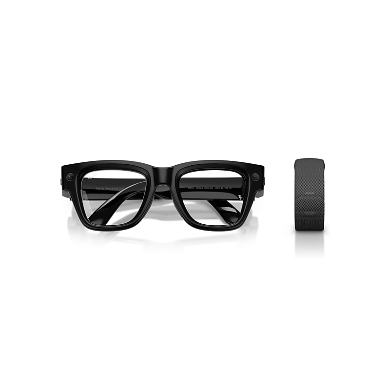 META RAY-BAN DISPLAY AI Glasses in Black and Clear/Grey (51-23