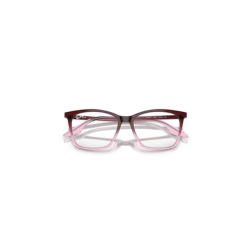 Ray-Ban Rb5422 Optics Optical Red & Pink Frame Clear Lenses Polarized 52-16