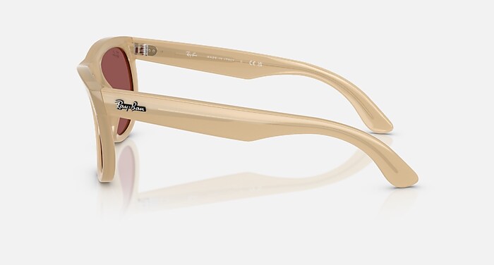 WAYFARER REVERSE Sunglasses in Opal Beige & Honey and Dark Violet