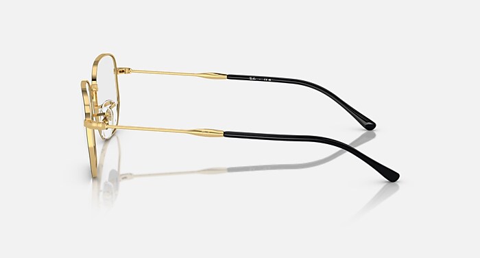 RB6496 OPTICS LIMITED メガネ ゴールド上にブラック と デモレンズ