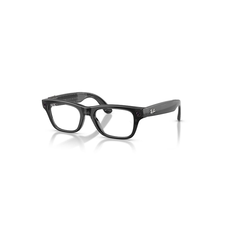 Ray-Ban Meta Optics (Gen 2) Transparent Black Frame Demo Lens Prescription Ai Glasses, RW7001