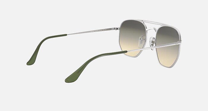 RB3609 Sunglasses in Silver and Green Gradient Mirror - RB3609