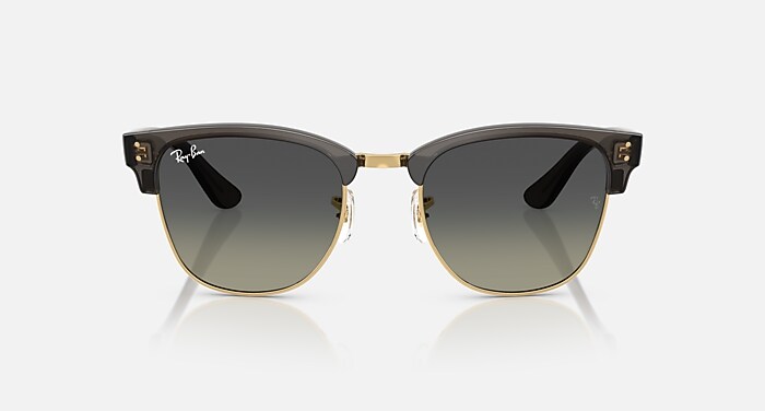 CLUBMASTER REVERSE Sunglasses in Transparent Dark Grey On Gold and