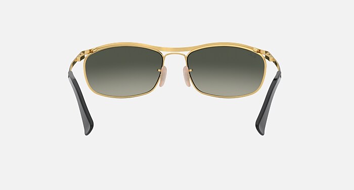 OLYMPIAN Sunglasses in Black and Grey Gradient (62-19) - RB3119