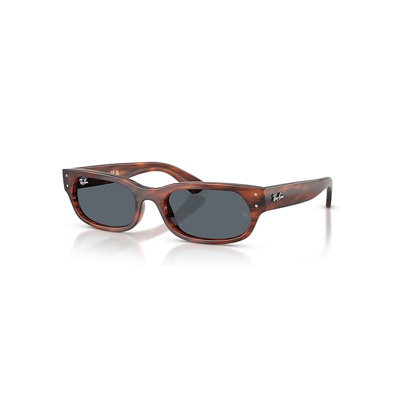 Ray-Ban Sunglasses - Striped Havana Frame Blue Lenses 54-20, RB2236 - Image 1