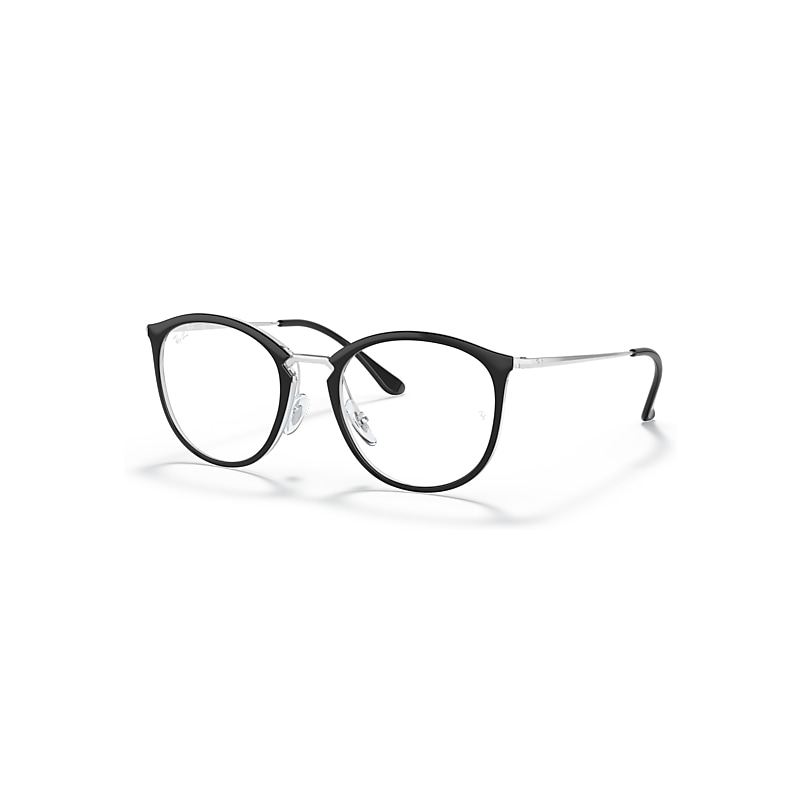Ray-Ban Eyeglasses Women's  Optics - Silver Frame Clear Lenses 49-20, RB7140