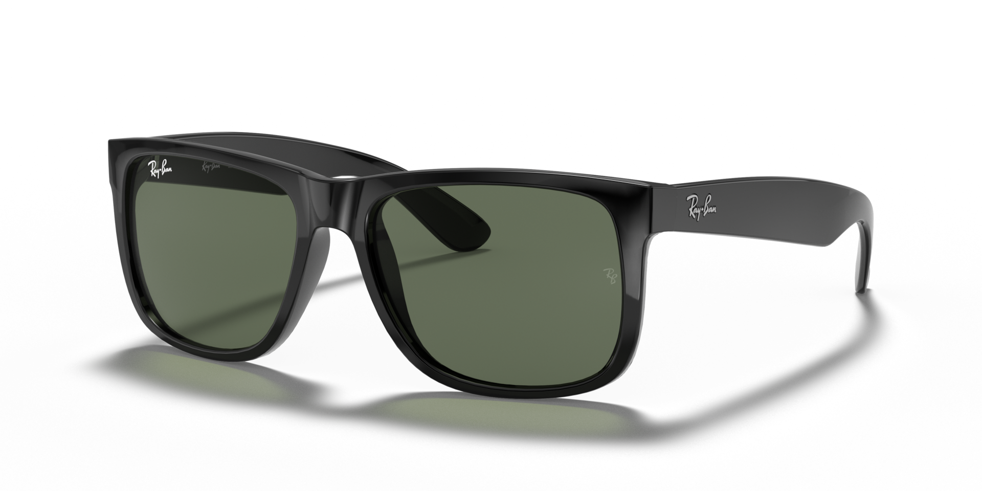 JUSTIN CLASSIC Sunglasses in Black and Dark Green - RB4165 | Ray