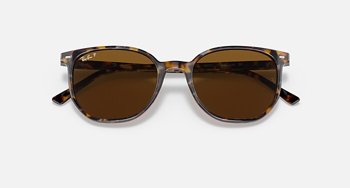 ELLIOT Polarized Sunglasses in Havana Brown Grey and Brown
