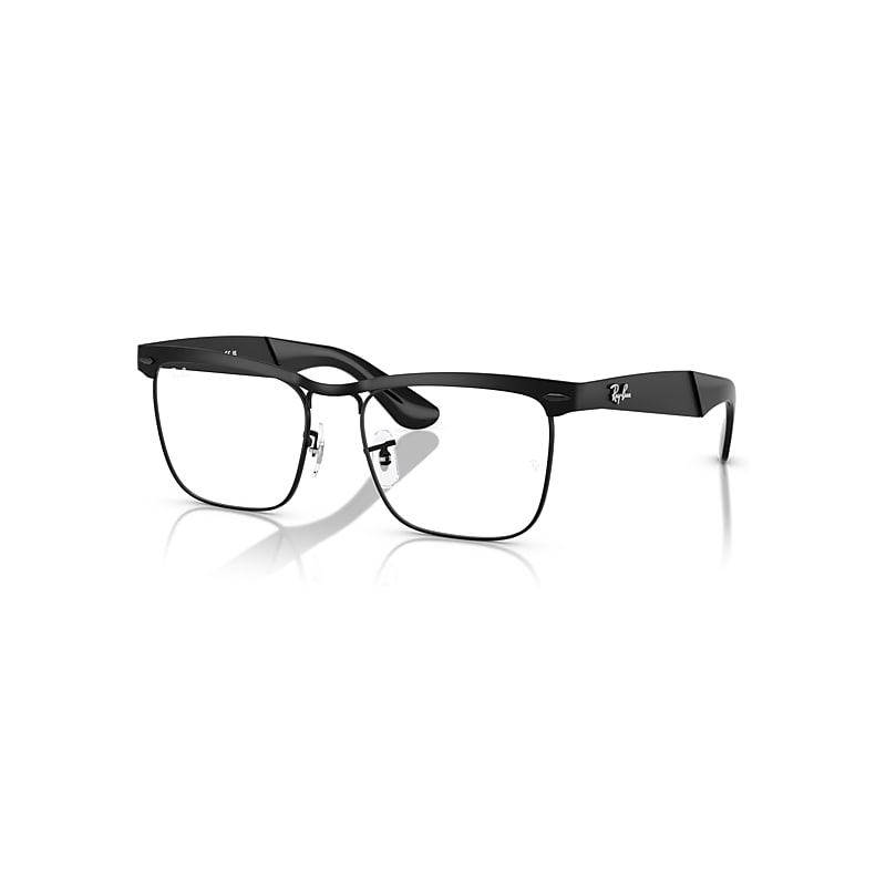 Ray-Ban Eyeglasses  Wayfarer Deluxe Optics - Matte Black Frame Clear Lenses Polarized 53-18, RX3875V