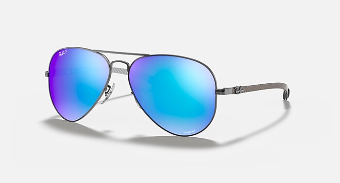 RB8317 POLARIZED+ LENSES Sunglasses in Gunmetal and Blue