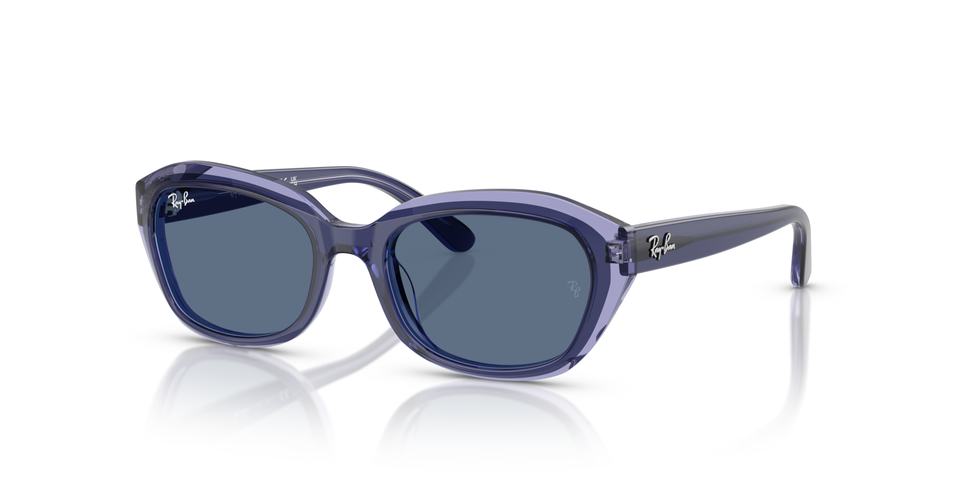 Ray-Ban State Street Kids Lunettes De Soleil - Monture Violet Sur Violet Transparent Verres Bleu 48-17 96 €