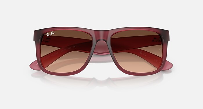 JUSTIN CLASSIC Sunglasses in Rubber Violet and Pink Gradient Brown