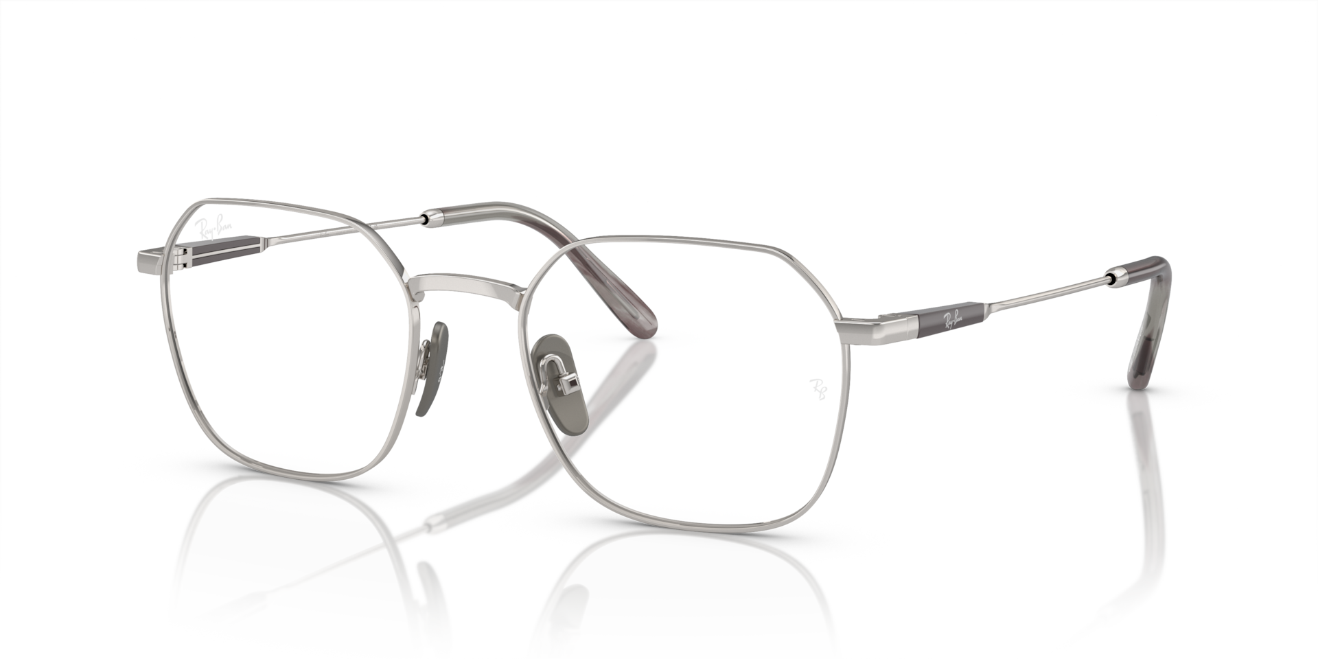JIM TITANIUM OPTICS Eyeglasses with Silver and Clear (53-20