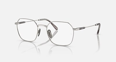 JIM TITANIUM OPTICS Eyeglasses with Silver and Clear (53-20