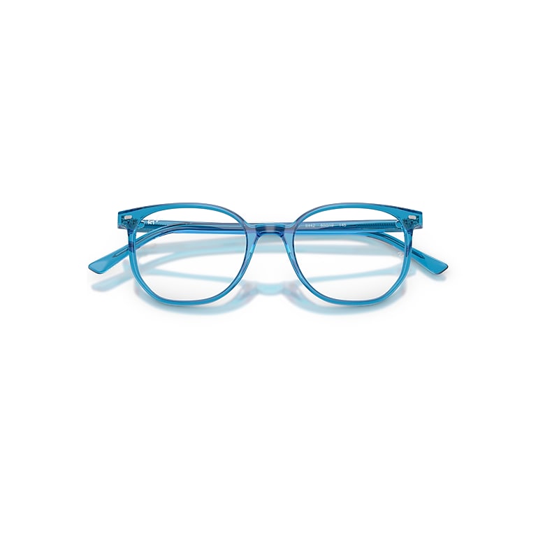 Ray-Ban Elliot Optics Optical Blue Frame Clear Lenses Polarized 48-19
