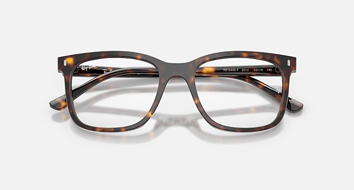 RB5446 OPTICS Eyeglasses with Havana and Clear (53-19) - RB5446F