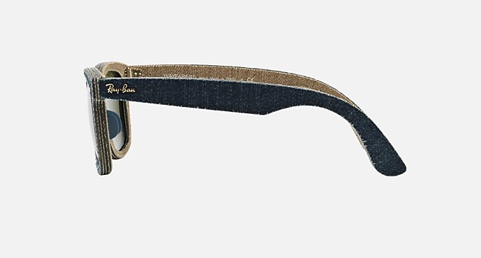 ORIGINAL WAYFARER DENIM Sunglasses in Blue Denim and Silver Flash
