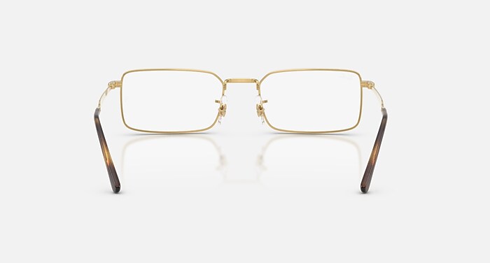 RB6557 OPTICS Eyeglasses with Gold and Bio Demo Lens (56-19