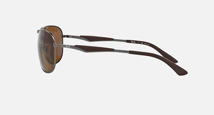 Rb3519 Polarized Sunglasses in Gunmetal Frame and Brown Polarized