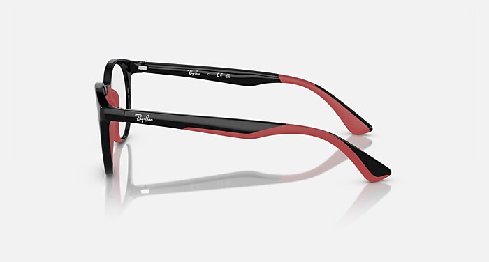 RB1628 OPTICS KIDS BIO-BASED Eyeglasses with Black On Red Frame