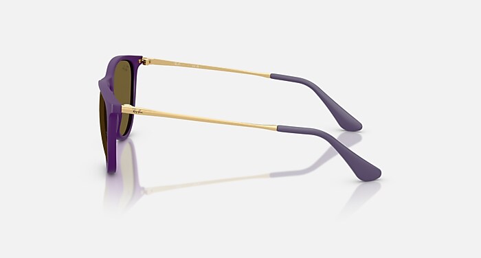 ERIKA KIDS Sunglasses in Rubber Violet and Dark Brown - RB9060S