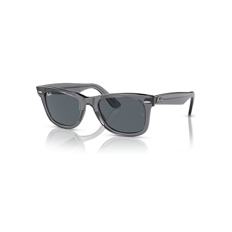 Ray-Ban Sunglasses  Original Wayfarer Classic - Transparent Gray Frame Blue Lenses 50-22, RB2140