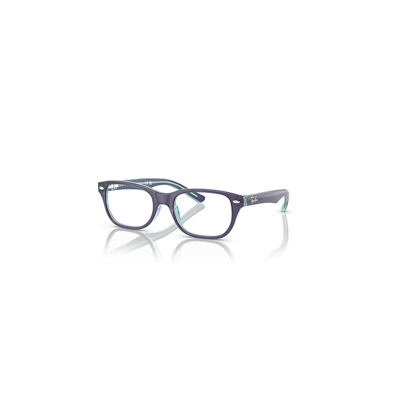 Ray-Ban Eyeglasses Kids  Optics Kids - Top Blue & Violet & Light Blue Frame Demo Lens Lenses Polarized 48-16, RB1555