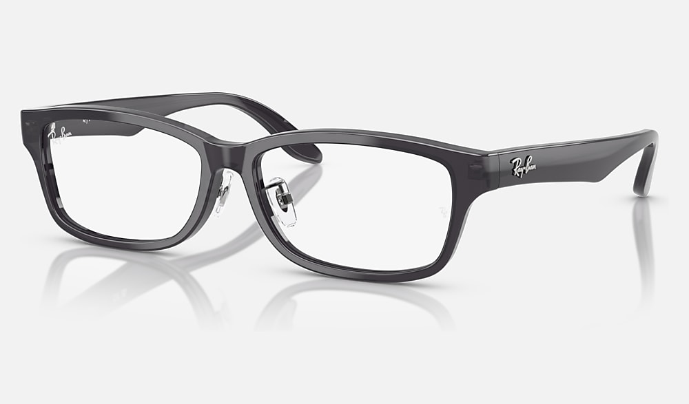 RB5408D OPTICS メガネ トランスペアレントダークグレー と クリア (57