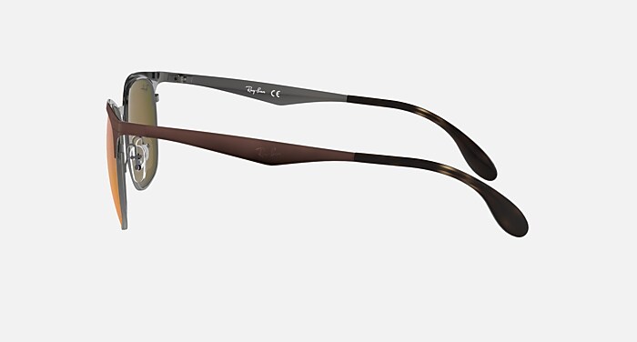RB3538 Sunglasses in Gunmetal & Brown and Orange Gradient Mirror