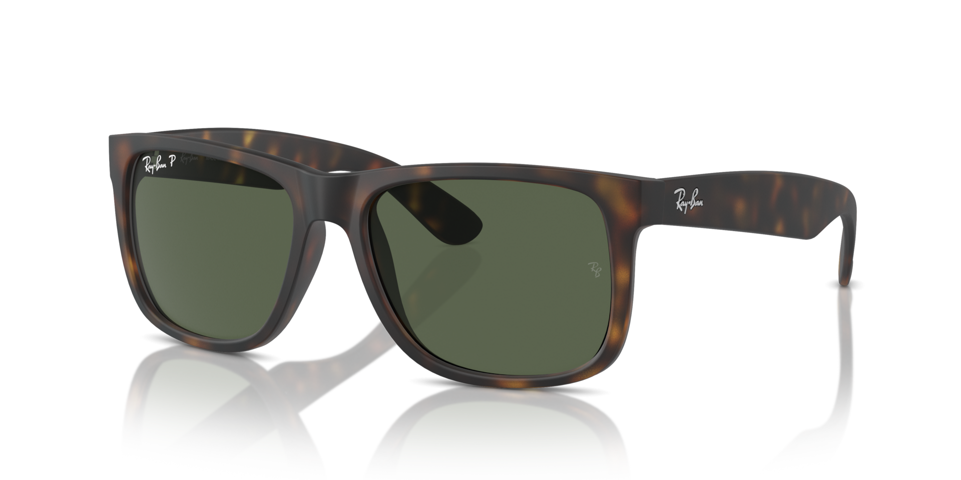 小物 Ray-Ban JUSTIN sunglasses green black JUSTIN CLASSIC Polarized Sunglasses in Havana and Dark Green