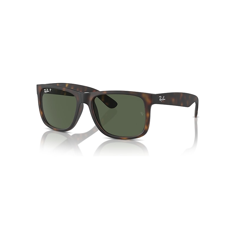 Ray-Ban Man Sunglass Justin Classic - Frame color: Havana, Lens color: Dark Green Polarized - Image 10