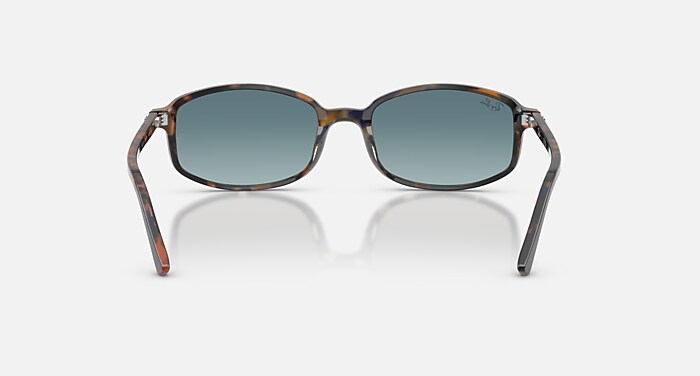 SAM Sunglasses in Yellow & Blue Havana and Blue Gradient Grey (56