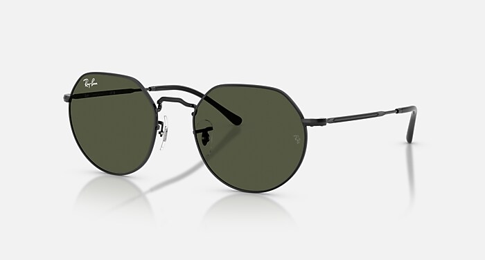 JACK Sunglasses in Black and Dark Green (53-20) - RB3565 | Ray-Ban